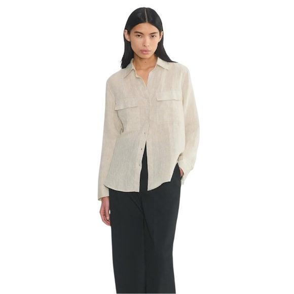 BABATON Fr ARITZIA 100% linen shirt size medium NWT - Picture 8 of 13